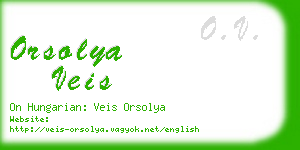 orsolya veis business card